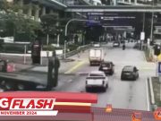 Polis Tahan Pemandu Lori Mengundur #MGFlash