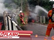 3 Rentung Kereta Rempuh Jambatan #MGFlash