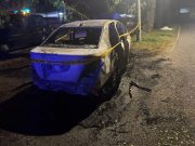 Warga emas maut, kereta hangus selepas langgar pokok