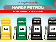 Harga RON97 naik 3 sen