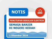 Banjir: 12 pencawang elektrik ditutup di Alor Setar, Sik