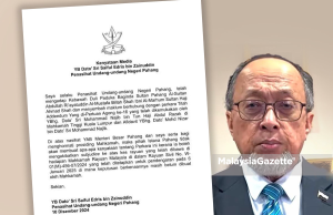 Elak subjudis, Istana Pahang tidak akan keluar kenyataan tentang titah adendum
