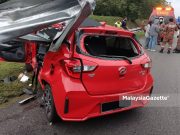 Dua pelajar UTEM maut, kereta dipandu terbabas di Lebuhraya PLUS