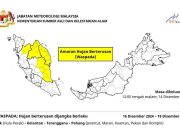 Amaran hujan berterusan di empat negeri