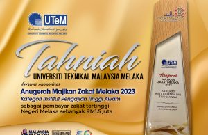 UTeM terima anugerah pembayaran zakat tertinggi kategori IPTA