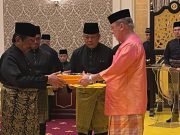 Bekas Ketua Menteri Sabah, Tan Sri Musa Aman diperkenan Yang di-Pertuan Agong, Sultan Ibrahim sebagai Yang Dipertua Negeri Sabah Ke-11 hari ini.