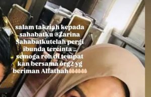 Ibu Zarina Zainuddin meninggal dunia