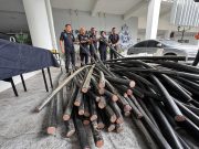 Lima individu disyaki curi kabel TM ditahan