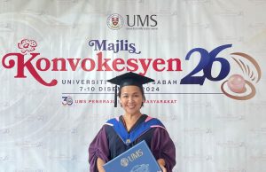 Esther terima ijazah sarjana kedua di Majlis Konvokesyen UMS Ke-26
