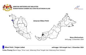 P. Pinang dilanda hujan hingga jam 1 tengah hari