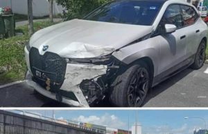 Tujuh kenderaan rosak dirempuh BMW hilang kawalan