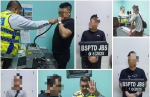 Lima pemandu di bawah pengaruh alkohol ditahan