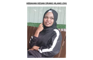 Polis minta bantuan kesan remaja perempuan hilang