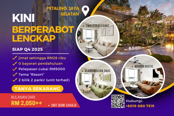 kondominium condominium petaling jaya selatan south rumah apartment bumiputera unit Helix2 resort home fully furnished berperabot lengkap Jeslyne Low realtor