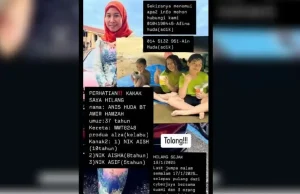 Lima sekeluarga hilang dilaporkan selamat namun lokasi masih tidak diketahui