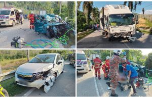 Dua maut, dua parah nahas tiga kenderaan di Kuala Krai