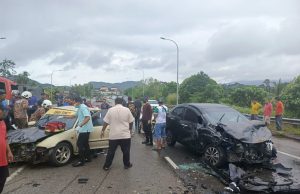 Pemuda maut tersepit dalam nahas empat kenderaan