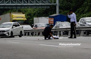 Jururawat maut digilis, dilanggar kereta selepas rempuh belakang lori