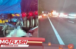 Lelaki Maut Motosikal Rempuh Lori Pancit #MGFlash