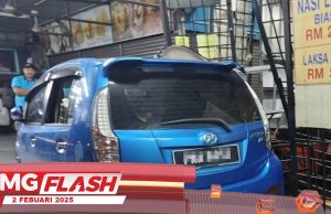Pemandu Kereta Kena Sawan Rempuh Kedai Nasi Lemak #MGFlash