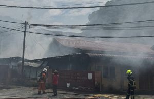 Bangunan APM di Baling musnah 60 peratus akibat terbakar