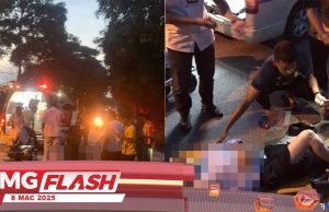 Anggota Polis Cedera Elak Anjing Melintas #MGFlash