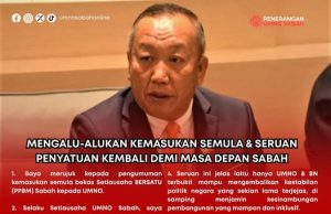 UMNO Sabah alu-alukan bekas ahli kembali sertai parti – Jafry