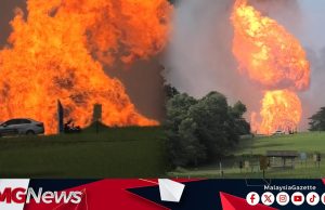 Api Menjulang! Saluran Gas Meletup Di Stesen Petronas Putra Heights Kebakaran Merebak Ke Perumahan