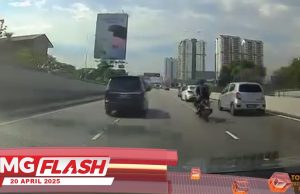 Rakaman Penunggang Motosikal Dilanggar Kereta Di MRR2 #MGFlash