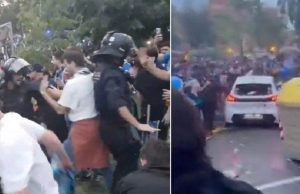 13 penyokong bola sepak cedera dirempuh kereta di luar stadium