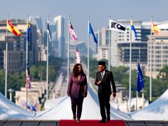 Presiden Republik Kosovo, Vjosa Osmani-Sadriu bersama Perdana Menteri, Datuk Seri Anwar Ibrahim di Perdana Putra.