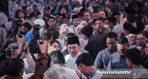 Presiden Parti Keadilan Rakyat (PKR), Datuk Seri Anwar Ibrahim hadir pada Ucapan Dasar dan Perasmian Kongres Nasional Keadilan 2024/2025 ketika di Pusat Konvensyen Antarabangsa Persada Johor. Foto MOHD ADZLAN, 23 MEI 2025.