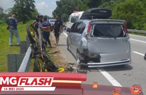 Maut Rempuh Kereta Berhenti Di Bahu Jalan #MGFlash