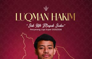 Luqman Hakim kembali ke tanah air, pilih Negeri Sembilan FC