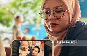 Terkejut bila dapati bayi, suami sudah meninggal dunia dalam rumah