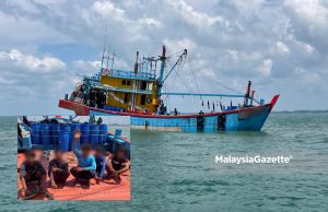 Bot nelayan dengan lima warganegara Myanmar ditahan beroperasi tanpa permit sah