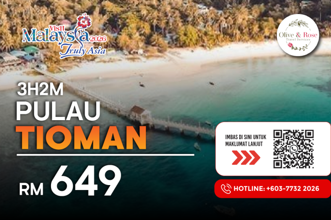 Pulau Tioman cuti Malaysia Olive & Rose Travel Redang Langkawi Pangkor Perhentian