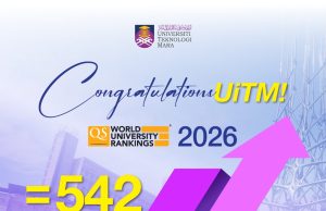 Lonjak 45 anak tangga, UiTM rekod kedudukan tertinggi dalam QS WUR