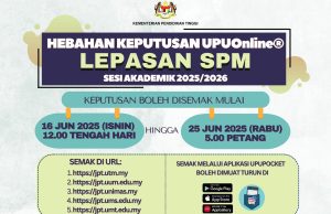 Terima dan bersedia dengan keputusan UPUOnline