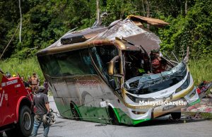 Nahas Gerik: Keadaan fizikal komponen brek bas berada dalam keadaan baik