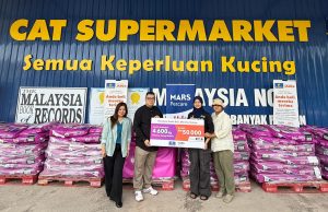 Cat Supermarket sumbang 4,600 kg makanan kucing bernilai RM50,000
