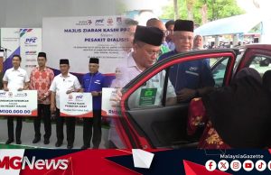 Bursa, Grab Sumbang RM150,000 Kepada UCMI Tampung Kos Pengangkutan Pesakit Jalani Rawatan Dialisis