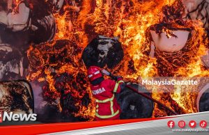Kilang Kapas Di Bandar Country Homes Musnah Dijilat Api