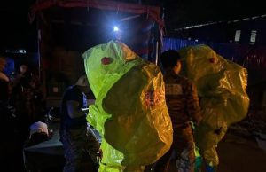 Kemalangan dua lori akibatkan tumpahan asid nitrik