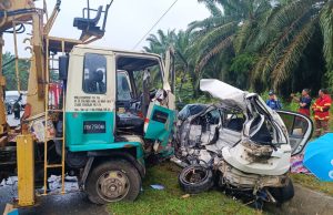 Guru sekolah agama maut rempuh lori mesin gerudi