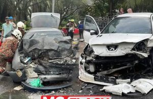 Wanita Maut, Adik Cedera Nahas Dua Kenderaan #MGFlash