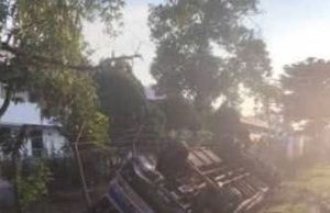 Bas Kilang Terbalik Masuk Longkang, Pemandu Dan 22 Penumpang Cedera #MGFlash