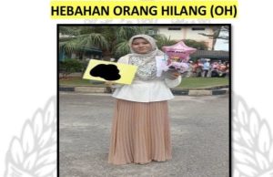 Polis cari remaja hilang sejak Selasa