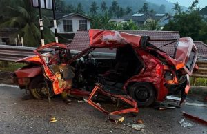 Seorang maut, tiga cedera dalam nahas bas dan kereta di Kuala Kangsar