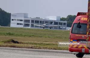 Pesawat latihan MFA tergelincir dari landasan di Lapangan Terbang Melaka